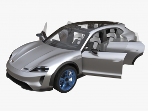 porsche mission e cross turismo 3D Model