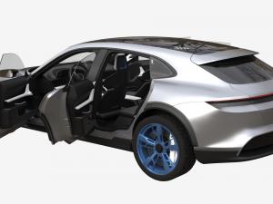 porsche mission e cross turismo 3Dモデル