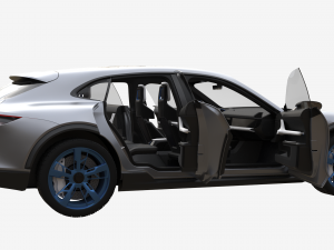 porsche mission e cross turismo 3Dモデル
