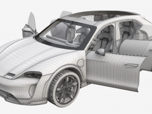 porsche mission e cross turismo 3Dモデル