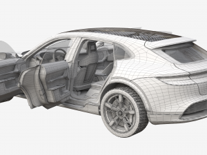 porsche mission e cross turismo 3Dモデル