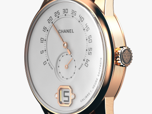 monsieur de chanel gold closed Modelo 3D