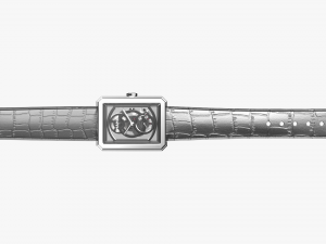 chanel boy friend skeleton platinum 3D मॉडल