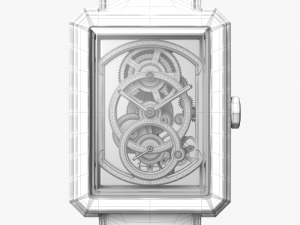 chanel boy friend skeleton platinum 3D मॉडल