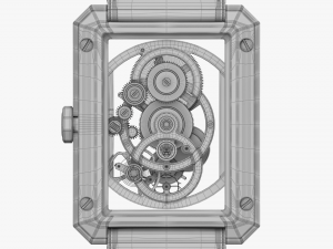chanel boy friend skeleton platinum 3D मॉडल