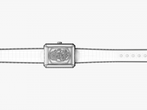 chanel boy friend skeleton platinum 3D मॉडल