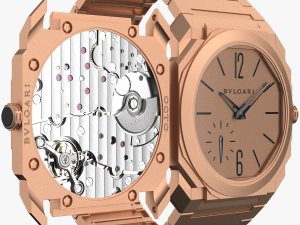 bulgari octo finissimo rose gold 3D-Modell