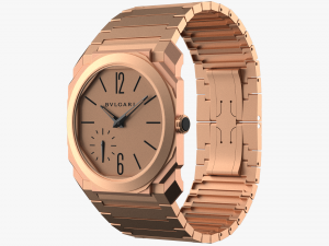 bulgari octo finissimo rose gold 3D मॉडल