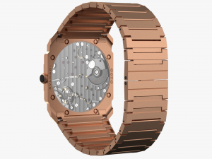 bulgari octo finissimo rose gold 3D मॉडल