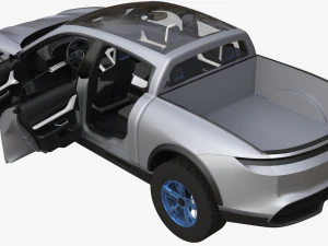 Porsche Taycan Pick-Up Truck Concept 3D Model