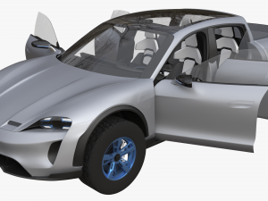 Porsche Taycan Pick-Up Truck Concept 3D Model