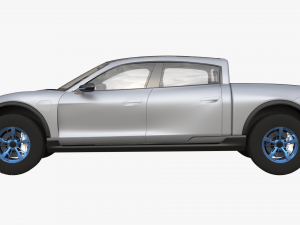 Porsche Taycan Pick-Up Truck Concept 3D Model