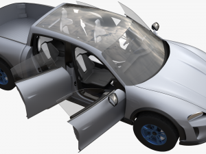 Porsche Taycan Pick-Up Truck Concept 3D Model