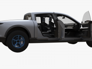 Porsche Taycan Pick-Up Truck Concept 3D Model
