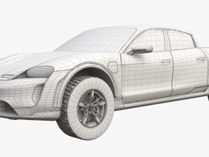 Porsche Taycan Pick-Up Truck Concept 3D Model