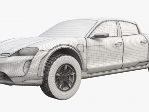 Porsche Taycan Pick-Up Truck Concept 3D Model