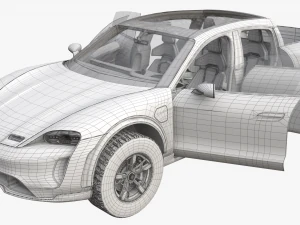 Porsche Taycan Pick-Up Truck Concept 3D Model