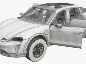 Porsche Taycan Pick-Up Truck Concept 3D Model