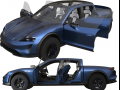 Taycan Pick-Up Truck Concept blue 3D Models
