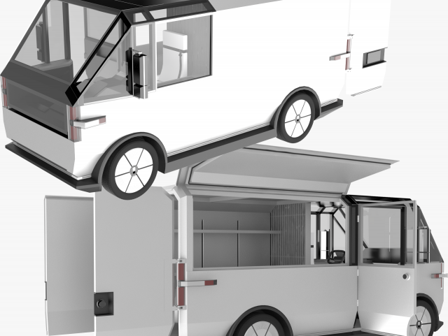 Multi Purpose Delivery Vehicle 3D Model .c4d .max .obj .3ds .fbx .stl .blend 