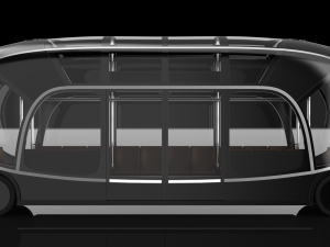 Self-driving city bus concept Orangery 3D Модель