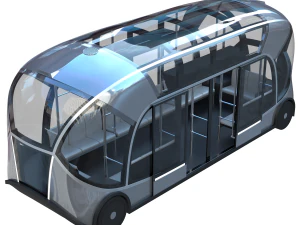 Autobus urbano a guida autonoma Modello 3D