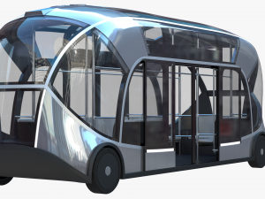Self-driving city bus 3D Model