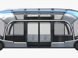 Self-driving city bus 3D Model