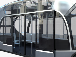 Self-driving city bus 3D Model