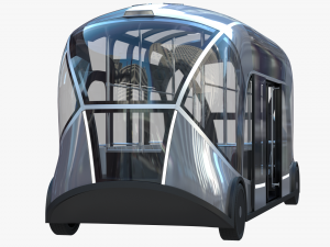 Self-driving city bus 3D Model