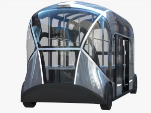 Self-driving city bus 3D Model