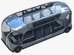 Self-driving city bus 3D Model