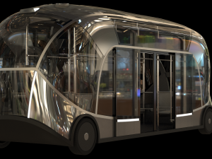 Self-driving city bus 3D Model