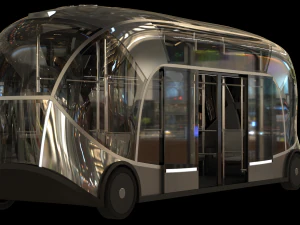 Self-driving city bus 3D Model