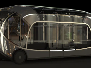 Self-driving city bus 3D Model