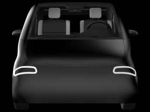 Tiny electric car Peripeteia black 3D Model