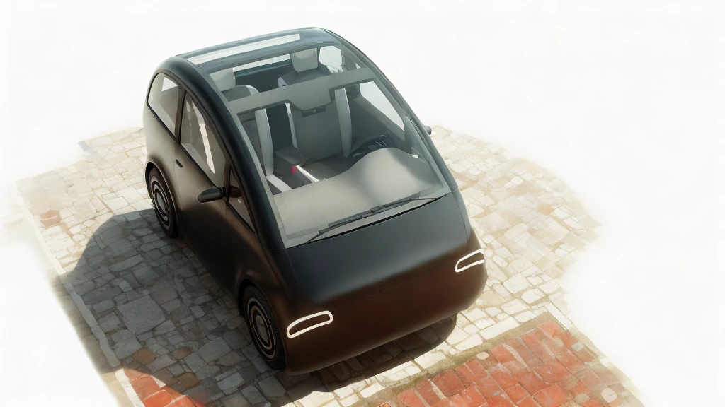 Tiny electric car Peripeteia black 3D Model .c4d .max .obj .3ds .fbx .stl .blend