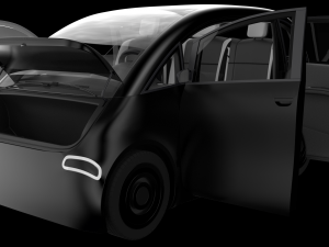 Small Electric Car Peripeteia black 3D 모델