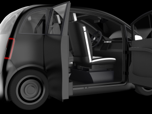 Small Electric Car Peripeteia black 3D 모델
