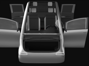 Small Electric Car Peripeteia Silver Model 3D