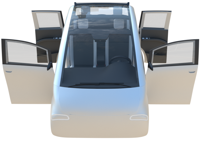 Small Electric Car Peripeteia white Modelo 3D .c4d .max .obj .3ds .fbx .stl .blend 