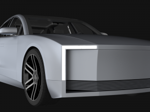 Electric Sedan Bestia Titanum 3D Model