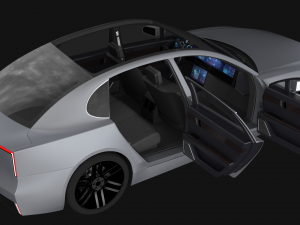 Electric Sedan Bestia Titanum 3D Model