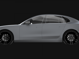 Electric Sedan Bestia Titanum 3D Model