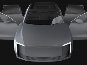 Electric Sedan Bestia Titanum 3D Model
