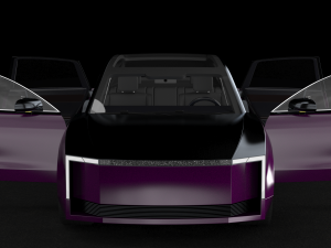 Generic Electric Sedan Bestia purple 3D-Modell