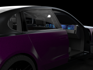 Generic Electric Sedan Bestia purple 3D-Modell