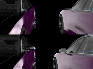 Generic Electric Sedan Bestia purple 3D-Modell
