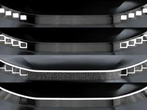 Electric Station Wagon black 3D Model