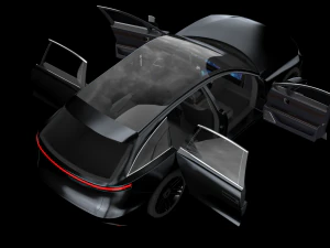Electric Station Wagon black 3D Model